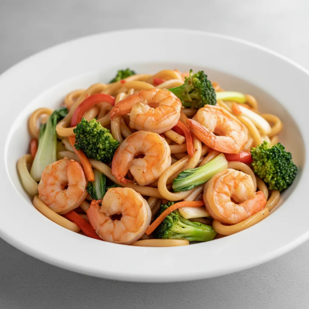 Shrimp Stir Fried Udon Shrimp Stir Fried Udon
