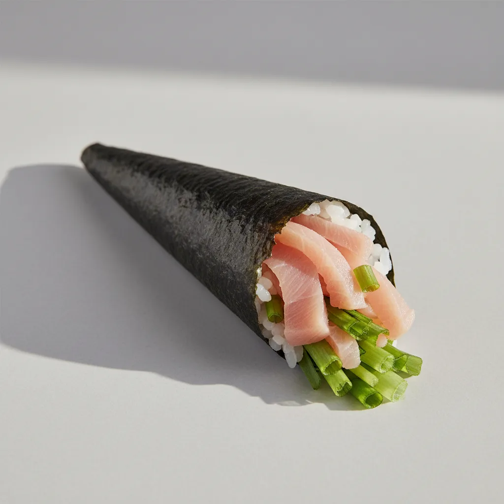 Yellowtail Scallion Handroll Yellowtail Scallion Handroll