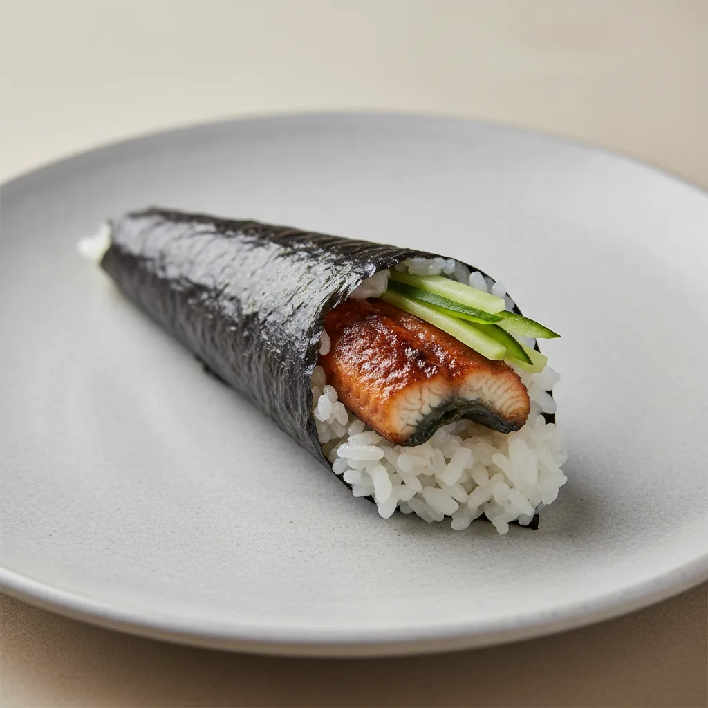 Eel and Cucumber Handroll Eel and Cucumber Handroll