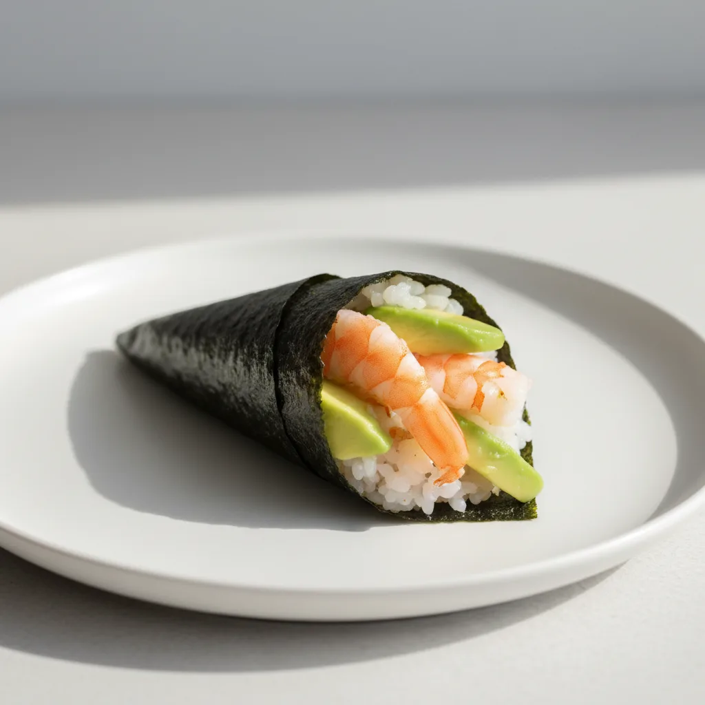Shrimp Avocado Handroll Shrimp Avocado Handroll