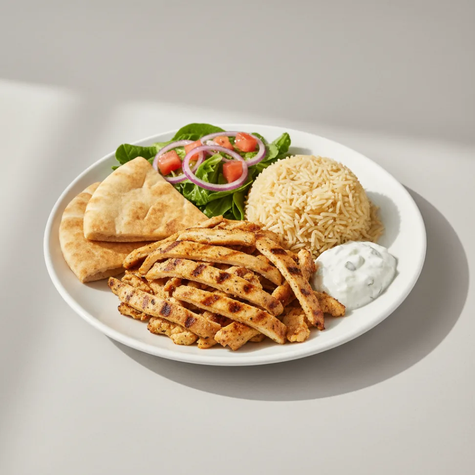Chicken Gyro Plate with Rice