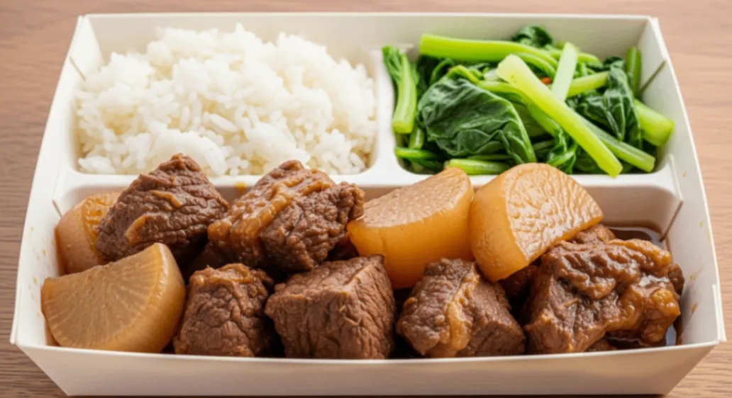 Beef Brisket with Radish Bento Box