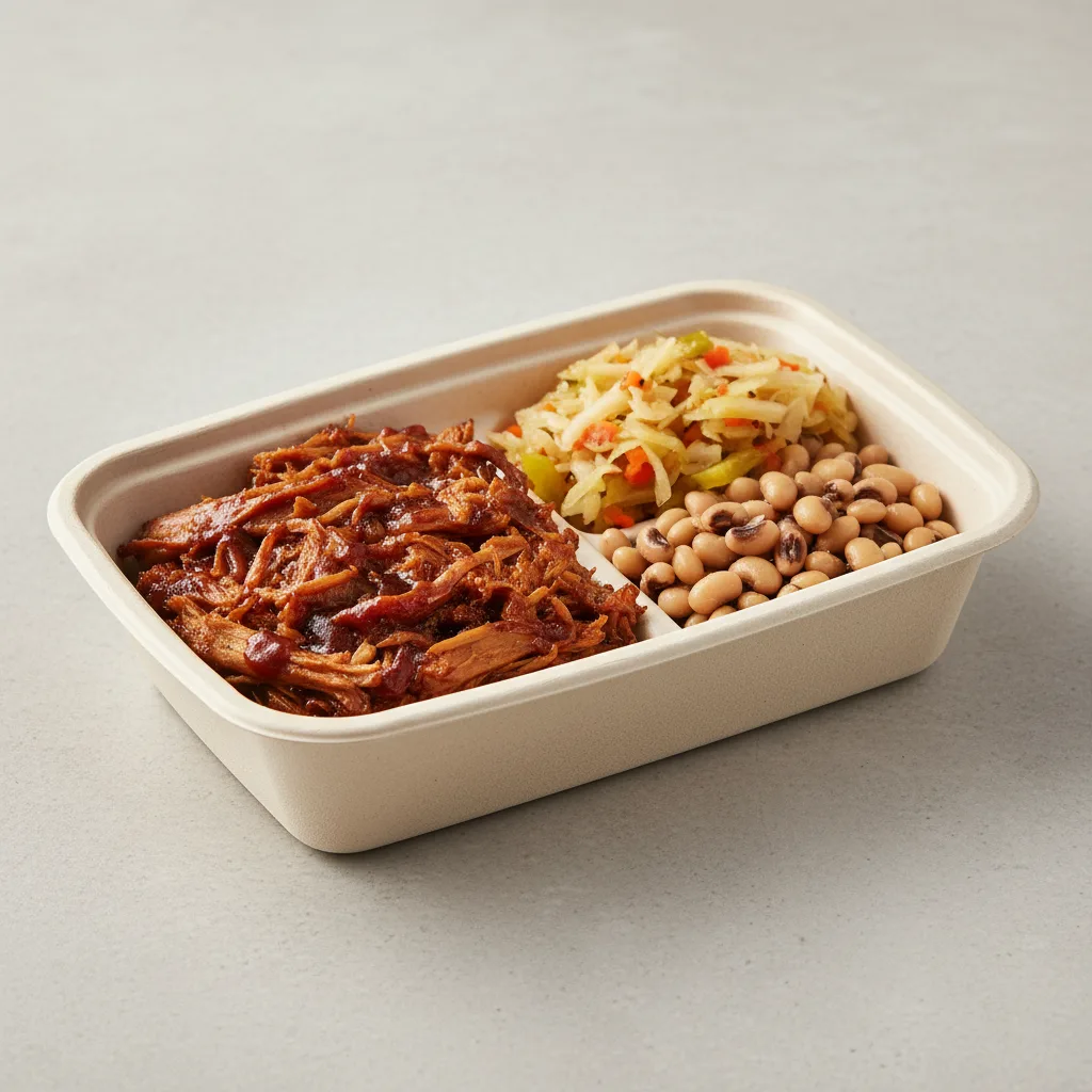 BBQ Jackfruit with Chow Chow Plate BBQ Jackfruit with Chow Chow Plate