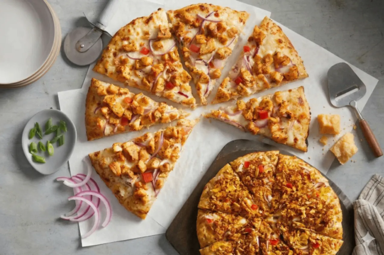 Achari Gobi Pizza with no Cilantro
