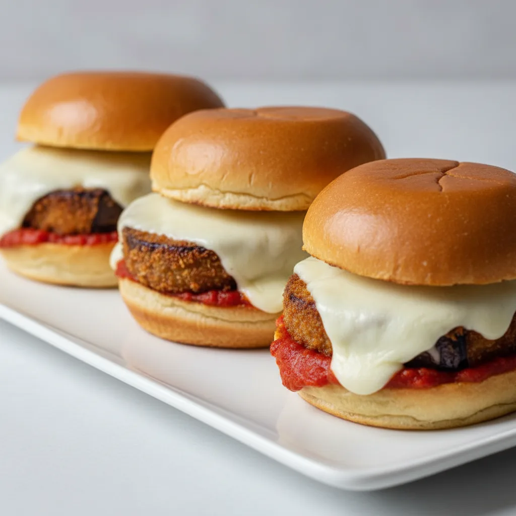 Eggplant Parmesan Sliders Eggplant Parmesan Sliders