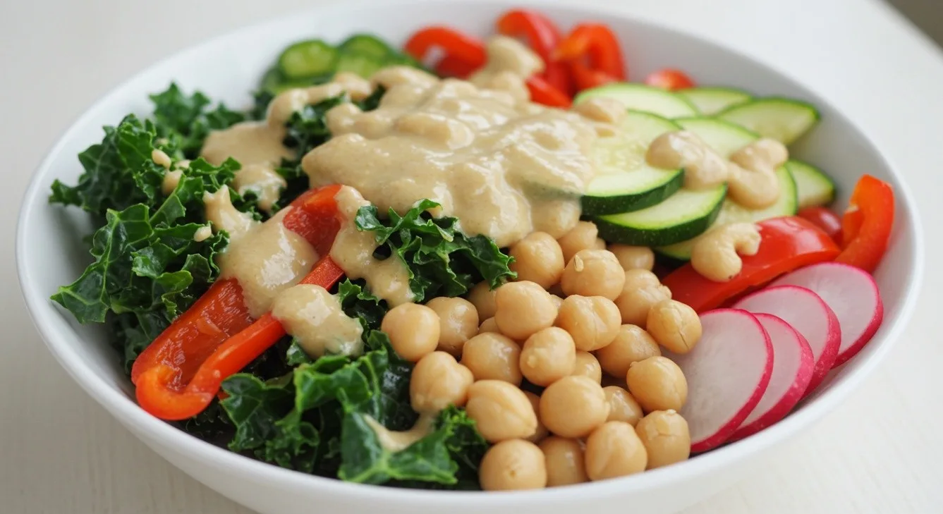 Kale and Garbanzo Salad