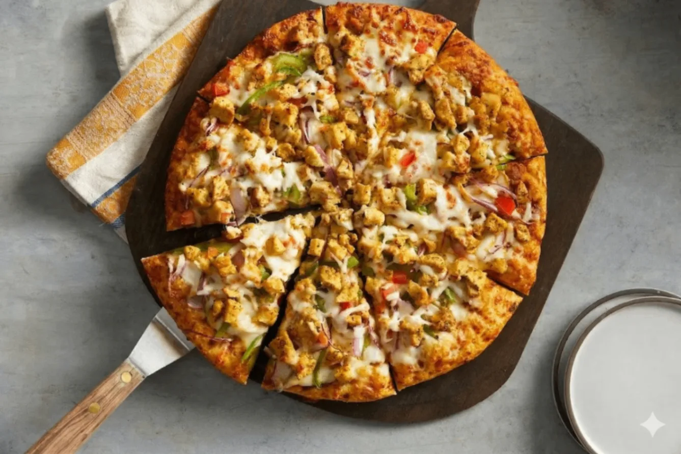 Curry Chicken Masala Pizza with no Cilantro