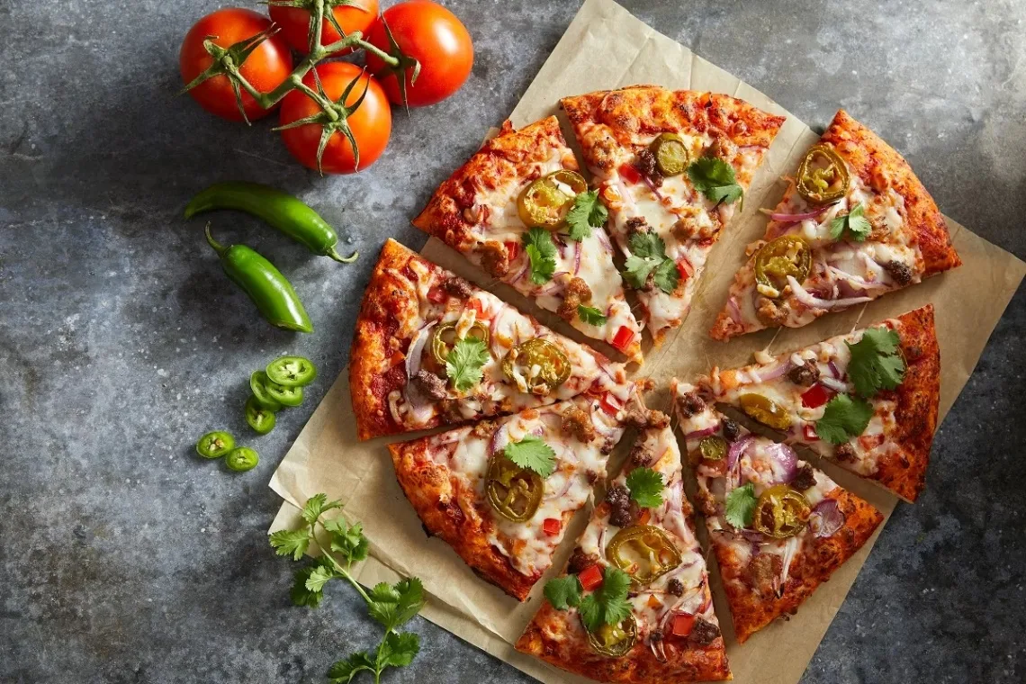 Gluten Free Cauliflower Crust Mexican Pizza