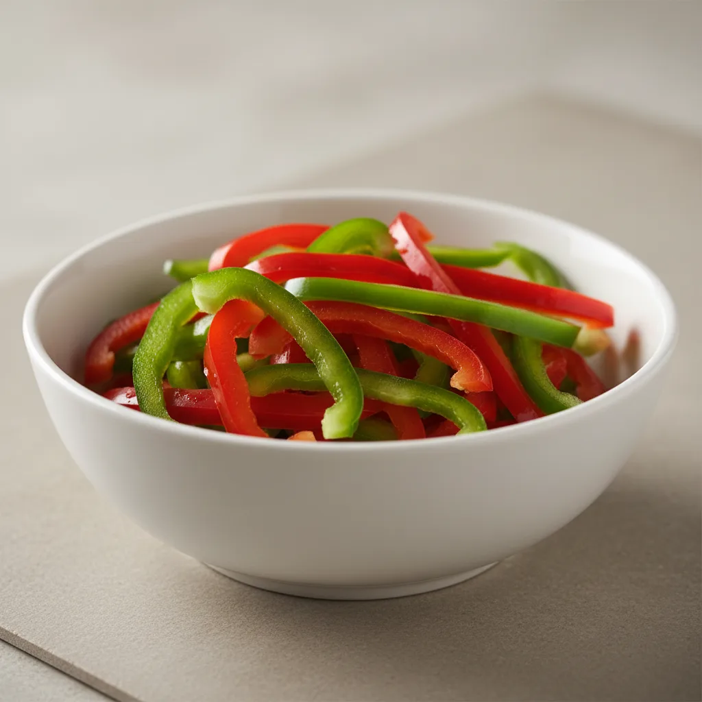 Green and Red Bell Peppers Green and Red Bell Peppers