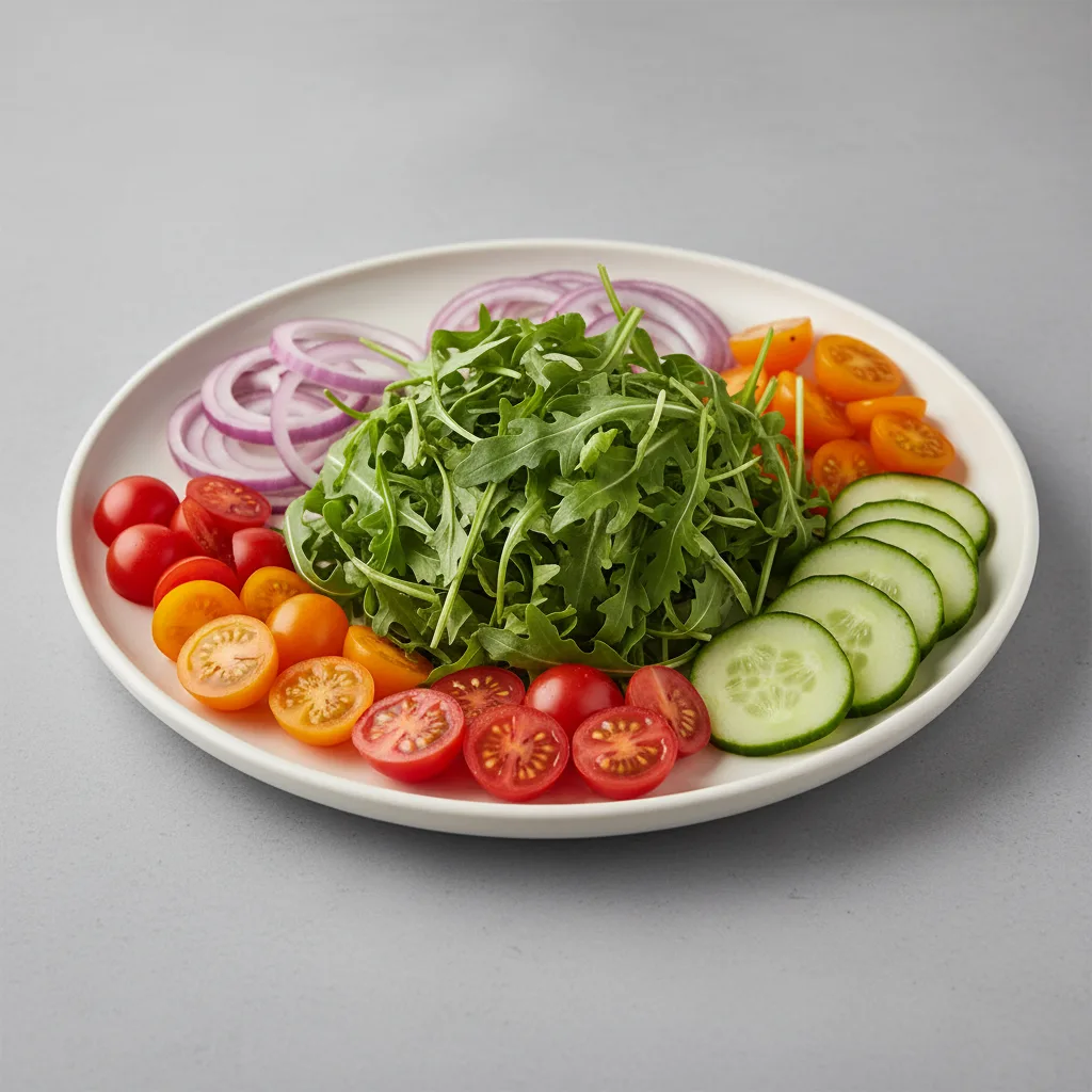 Deconstructed Mixed Green Salad Deconstructed Mixed Green Salad