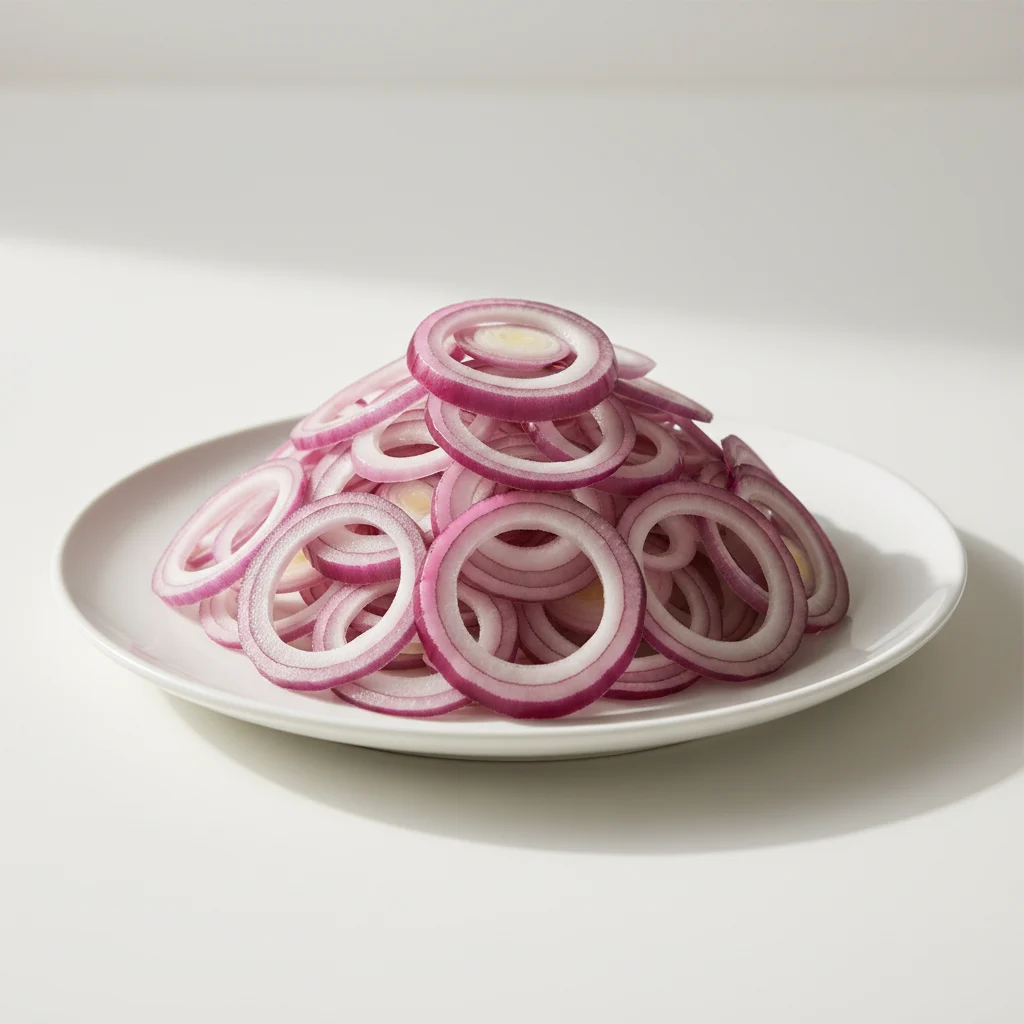Sliced Red and White Onions Sliced Red and White Onions