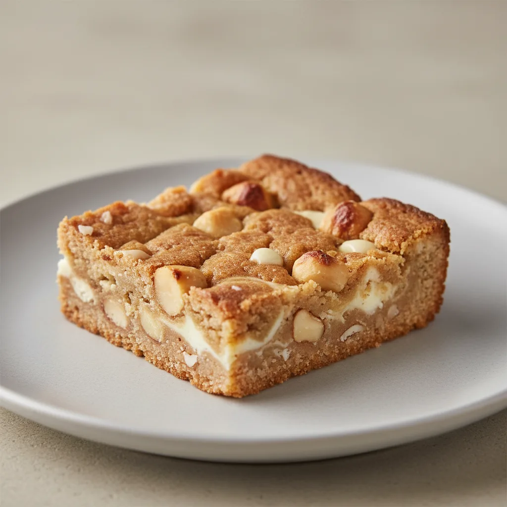 White Chocolate Macadamia Dessert Bars