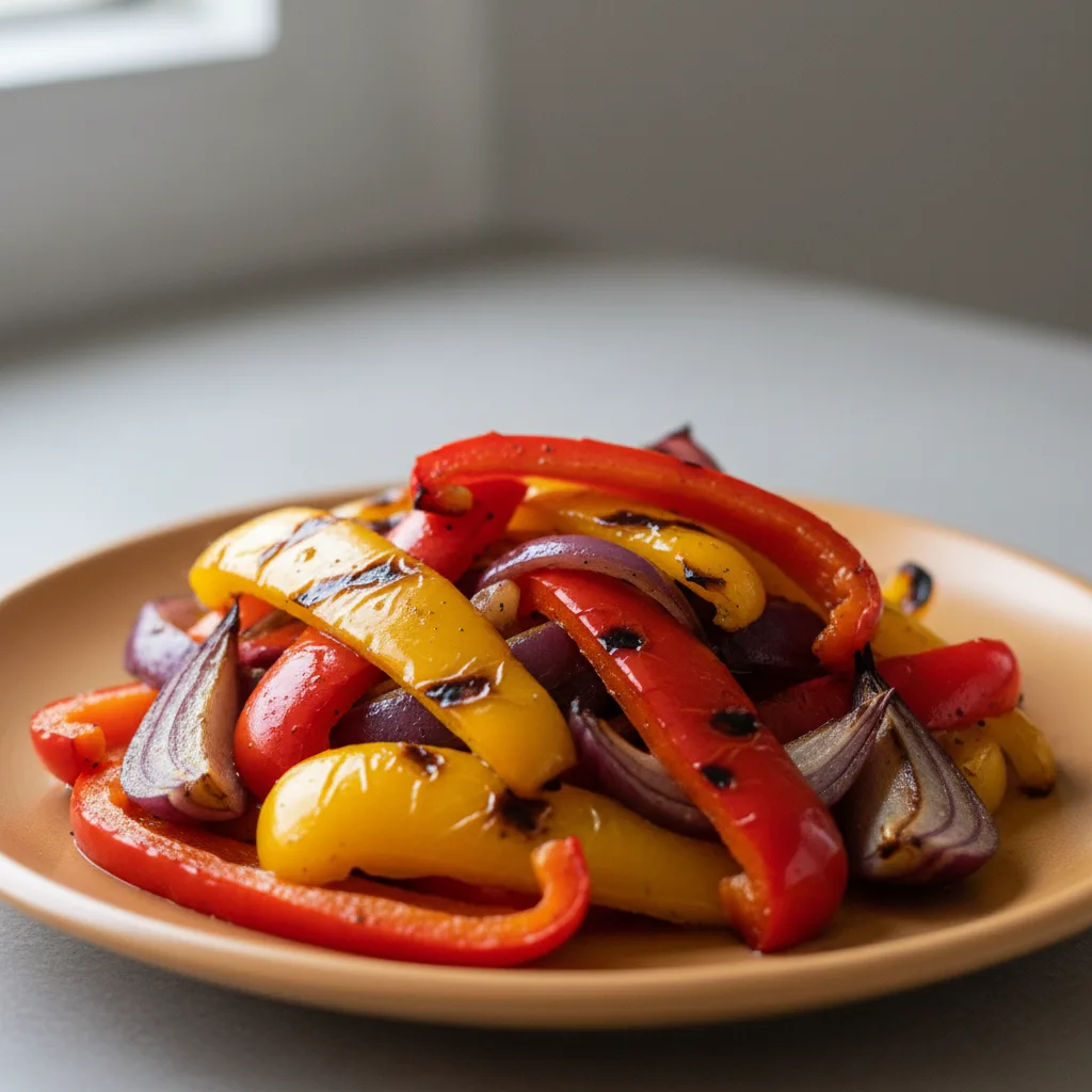 Grilled Peppers and Onions Grilled Peppers and Onions