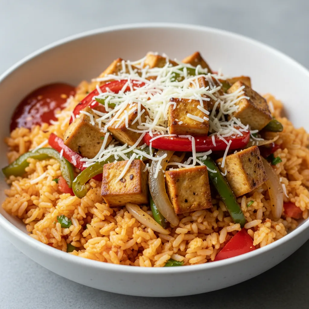 Tofu Rice Budget Bowl (Vegetarian) Tofu Rice Budget Bowl (Vegetarian)