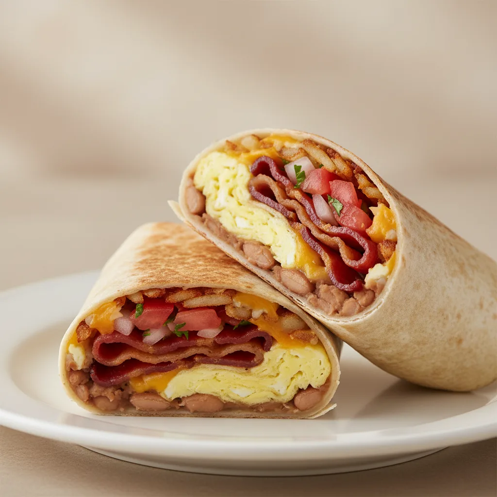 Bacon Breakfast Burrito Bacon Breakfast Burrito