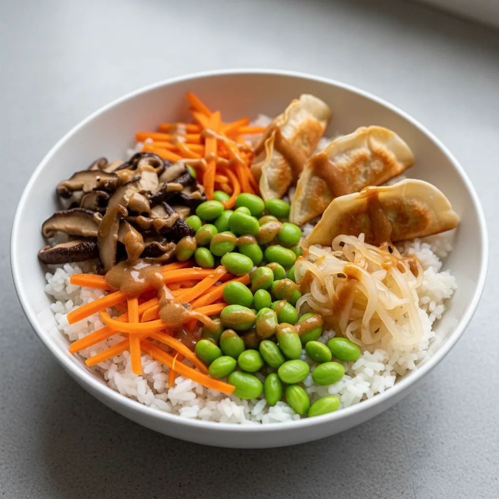 Veggie Edamame Rice Bowl Veggie Edamame Rice Bowl