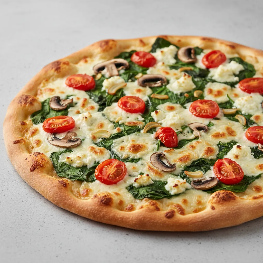 Spinach Garlic Pizza