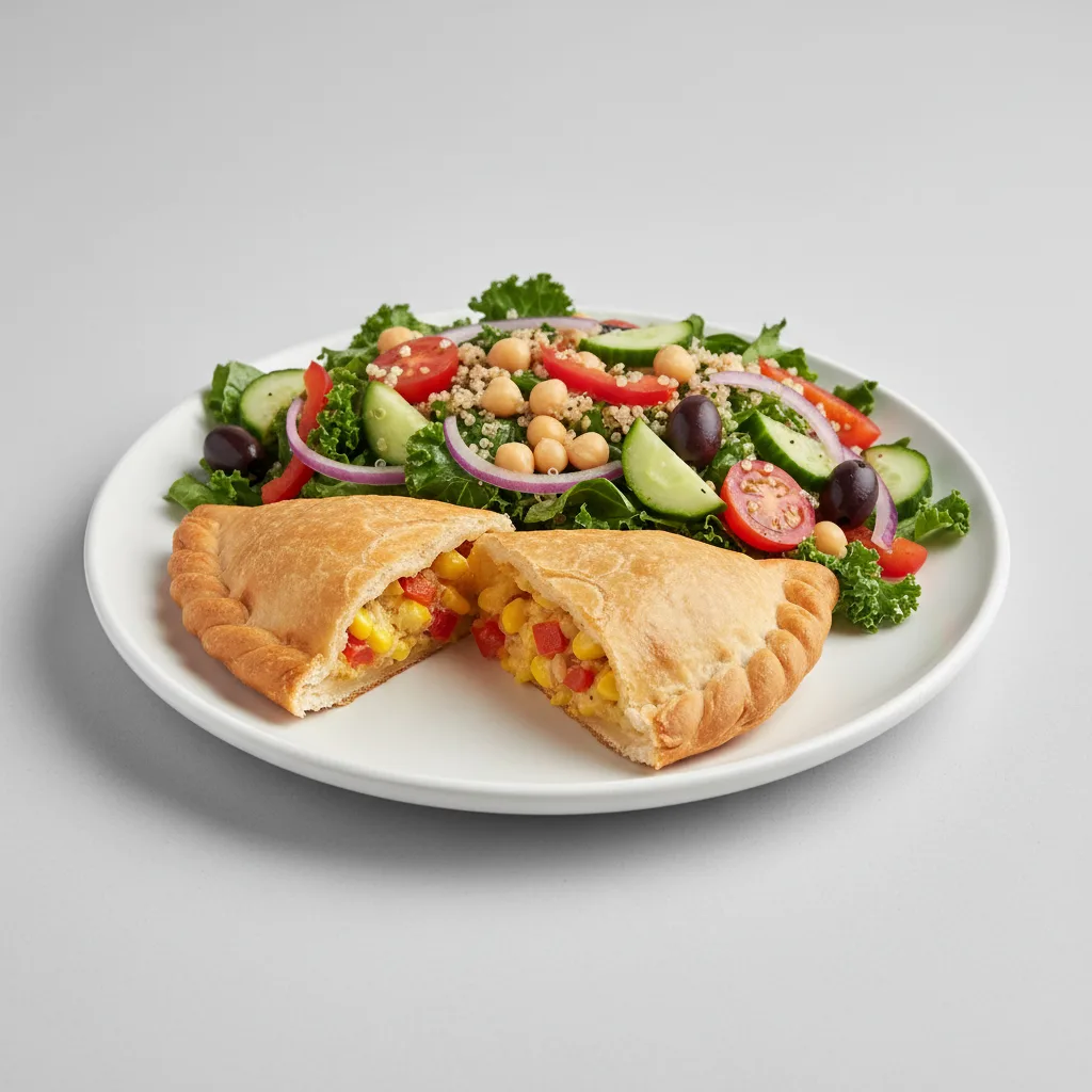 Vegan Humita Empanadas with Quinoa & Kale Salad Vegan Humita Empanadas with Quinoa & Kale Salad