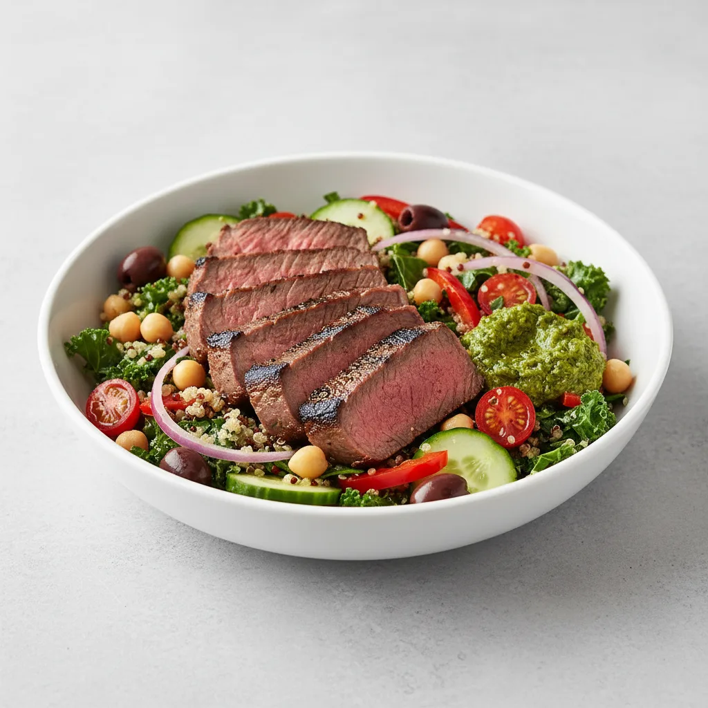 Sirloin Power Bowl with Quinoa and Kale Salad Sirloin Power Bowl with Quinoa and Kale Salad