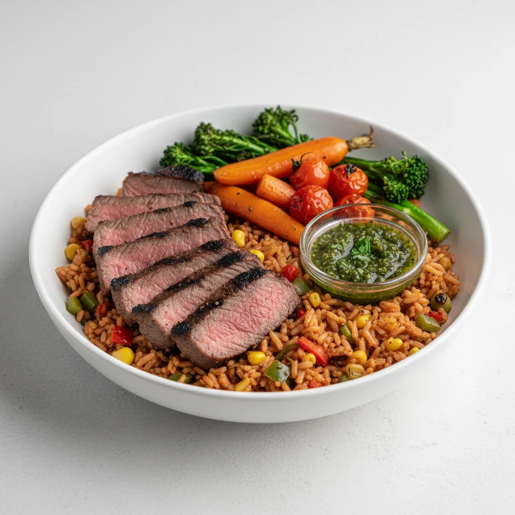 Sirloin Power Bowl with Criollo Rice Sirloin Power Bowl with Criollo Rice