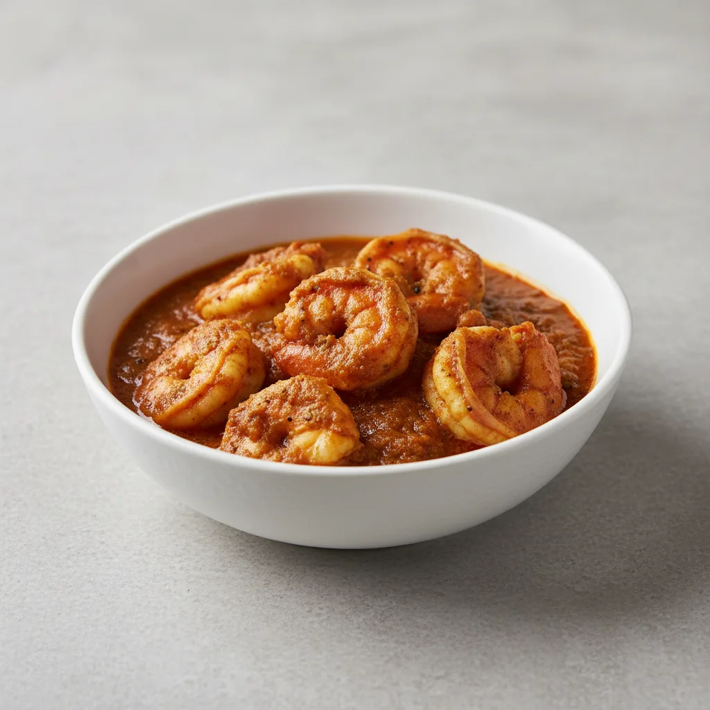 Jhinge Machhako Takari - Black Tiger Prawn Curry Jhinge Machhako Takari - Black Tiger Prawn Curry