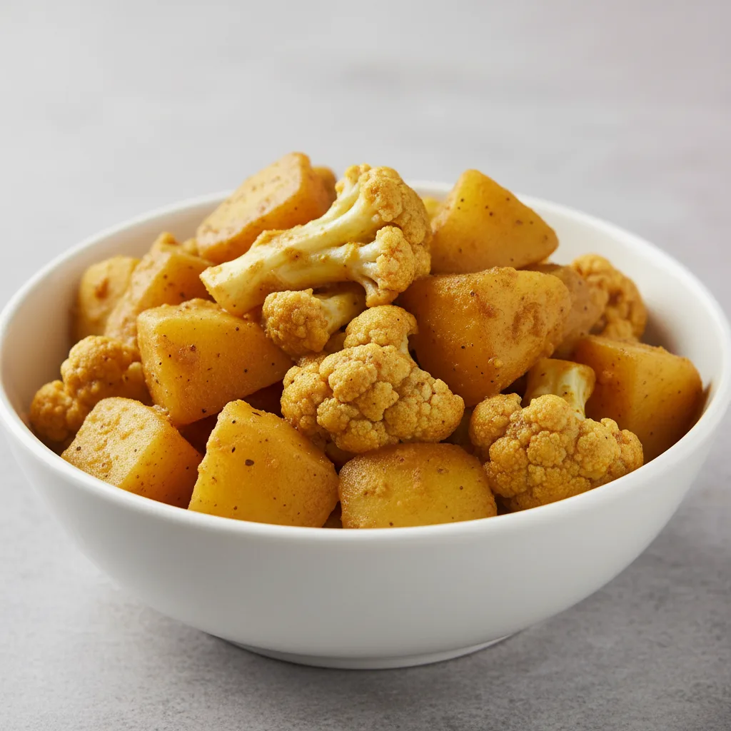 Aloo Ra Cauli Tarkari - Potato Cauliflower Curry Aloo Ra Cauli Tarkari - Potato Cauliflower Curry