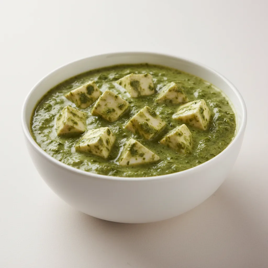 Palak Paneer - Baby Spinach & Cheese Light Creamy Curry Palak Paneer - Baby Spinach & Cheese Light Creamy Curry