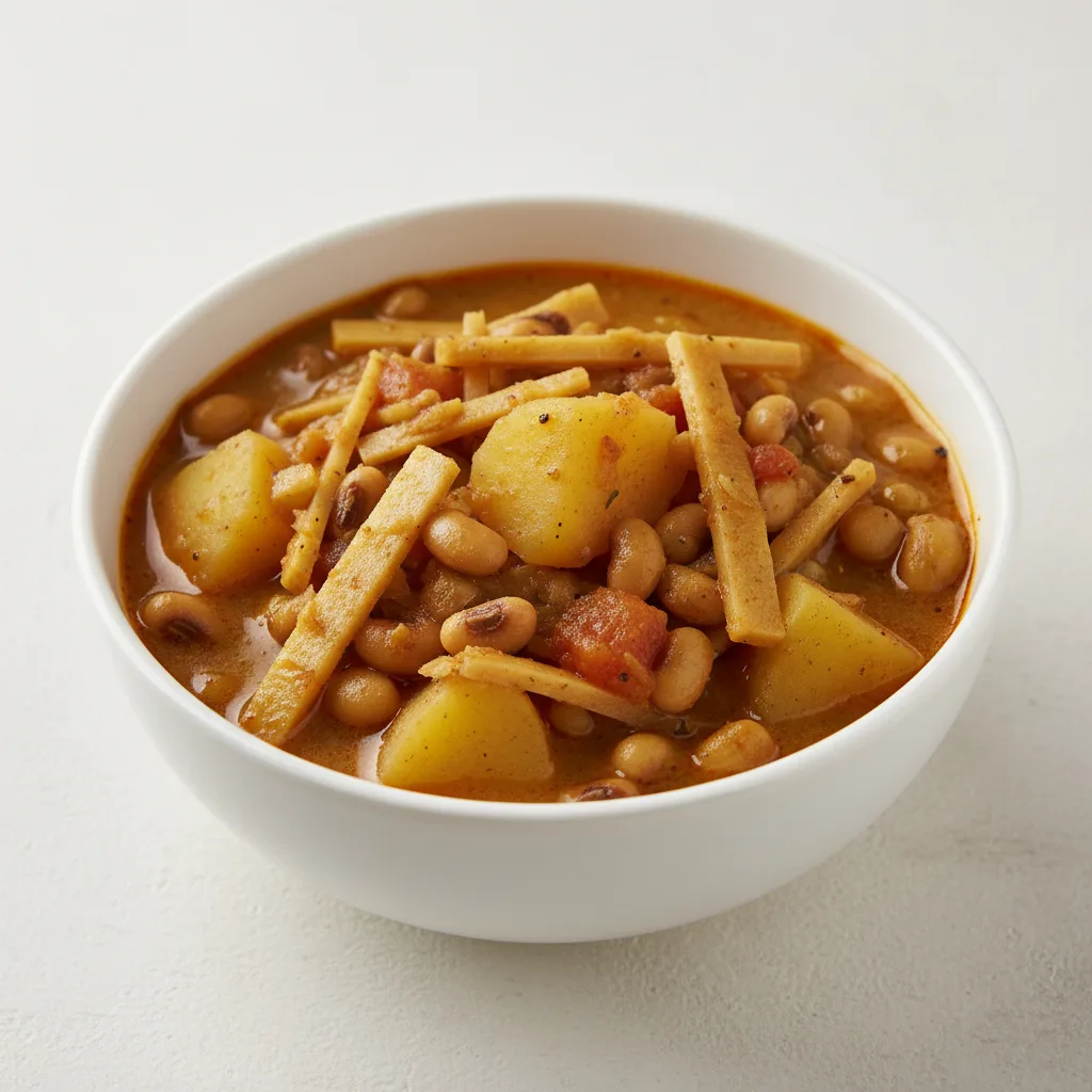 Alu Tama Bodi - Potato Bamboo Shoot, Black-Eyed Peas Curry Alu Tama Bodi - Potato Bamboo Shoot, Black-Eyed Peas Curry