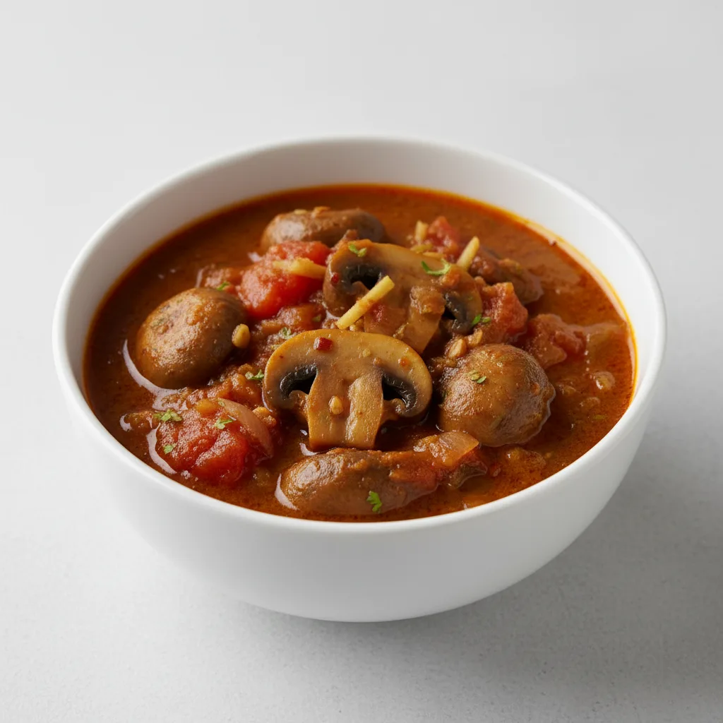 Syamola Tarkari - Cremini Mushroom Curry Syamola Tarkari - Cremini Mushroom Curry