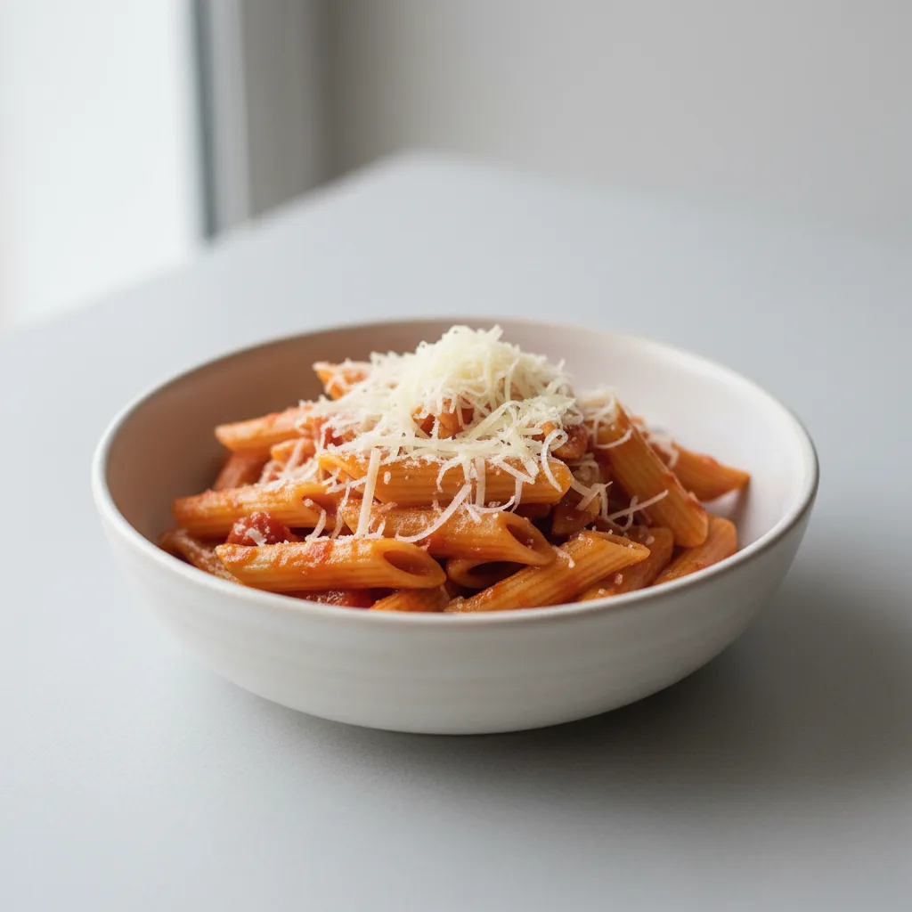 Penne With Arrabiata and Parmesan Penne With Arrabiata and Parmesan