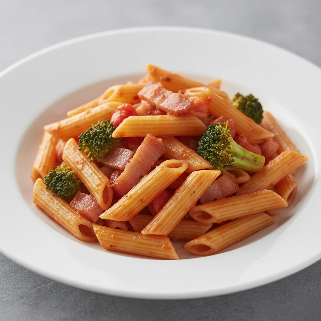 Penne With Amatriciana and Broccoli Penne With Amatriciana and Broccoli