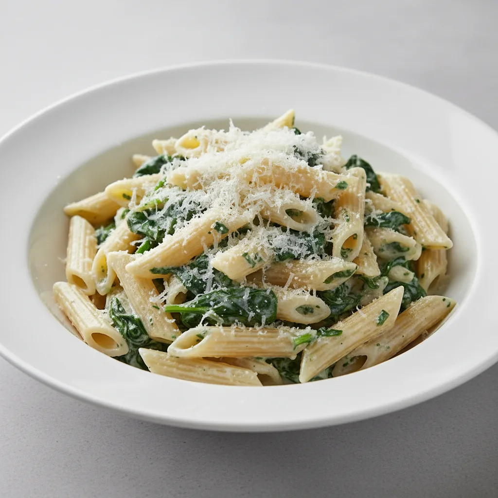 Penne With Spinach Ricotta and Parmesan Penne With Spinach Ricotta and Parmesan