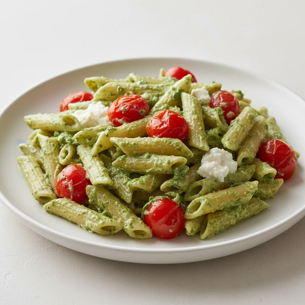 Penne With Spinach Ricotta and Tomatoes Penne With Spinach Ricotta and Tomatoes