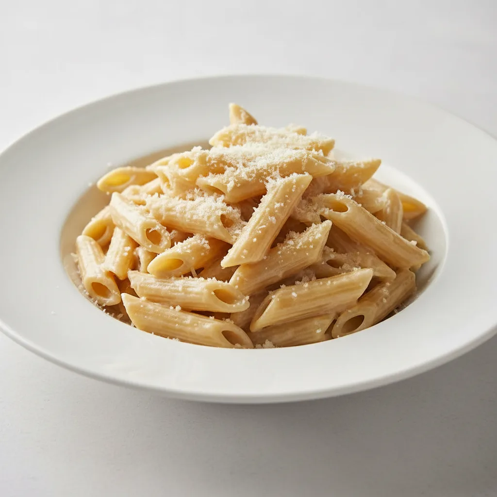 Penne With Alfredo and Parmesan Penne With Alfredo and Parmesan
