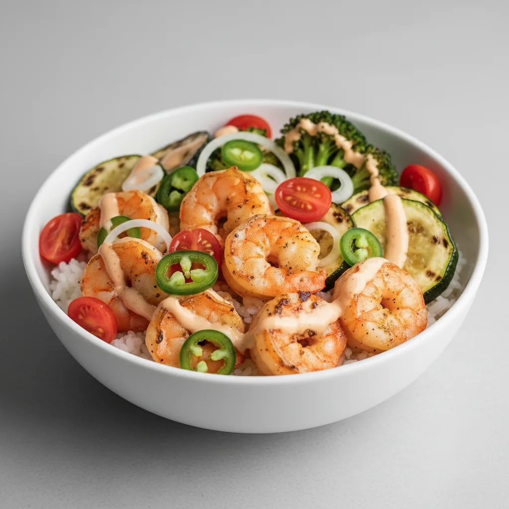 Grilled Shrimps Bowl Grilled Shrimps Bowl