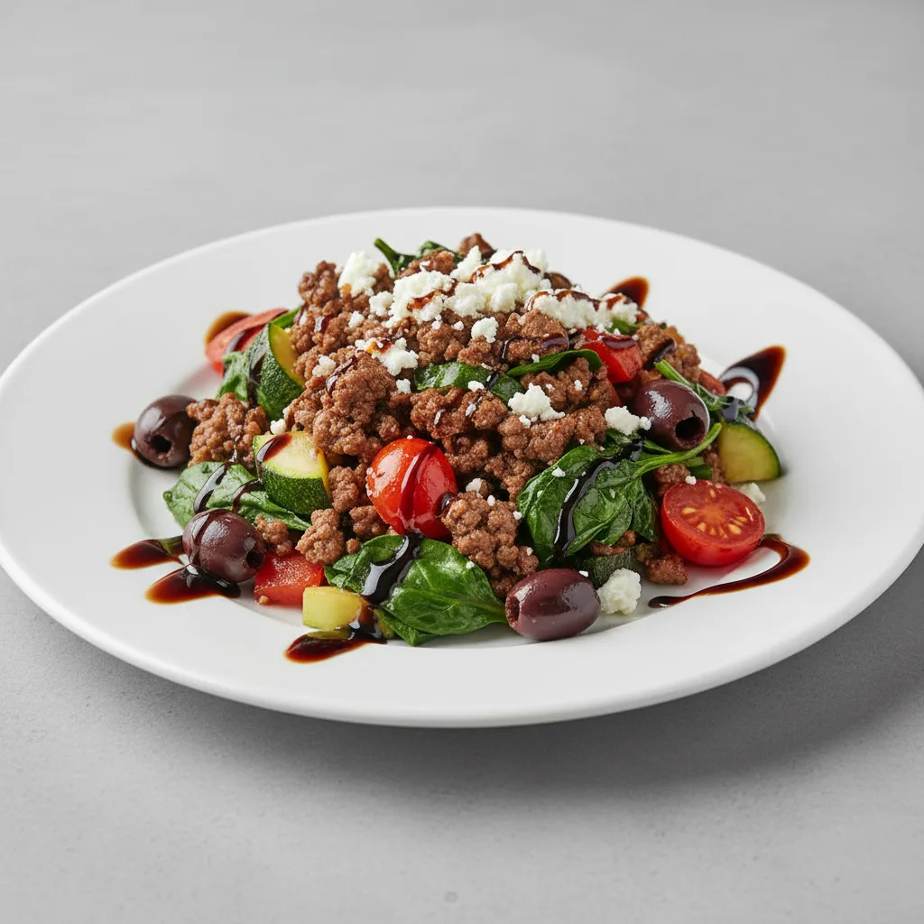Mediterranean Ground Beef with Veggies Mediterranean Ground Beef with Veggies