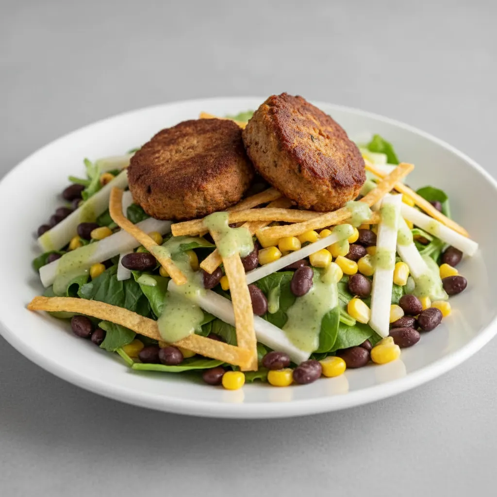 Mexican Chopped Salad with Tofu-Soy-Chorizo