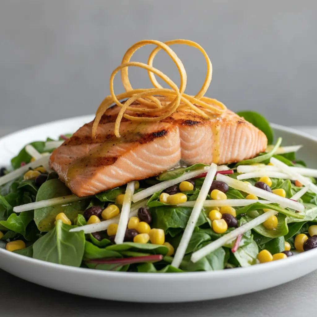 Mexican Chopped Salad with Salmon