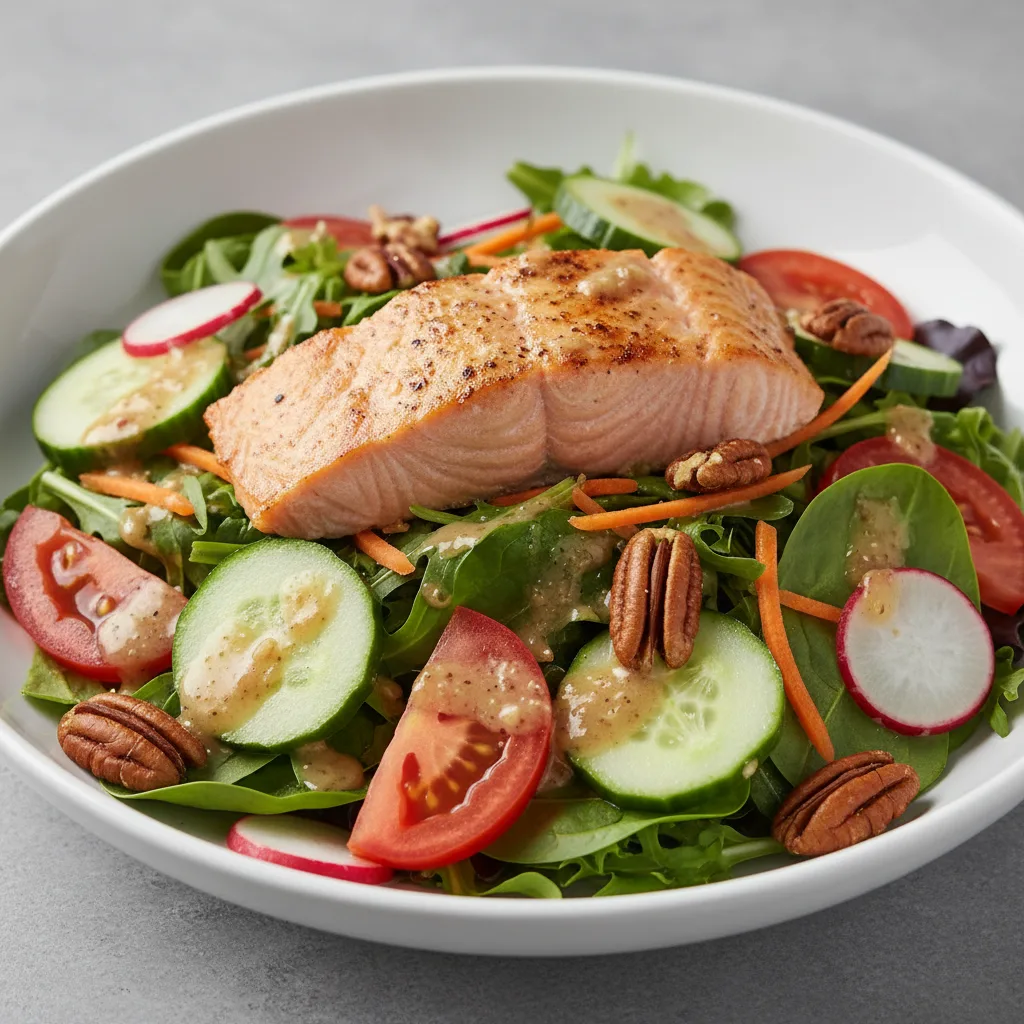Classic Salad with Salmon