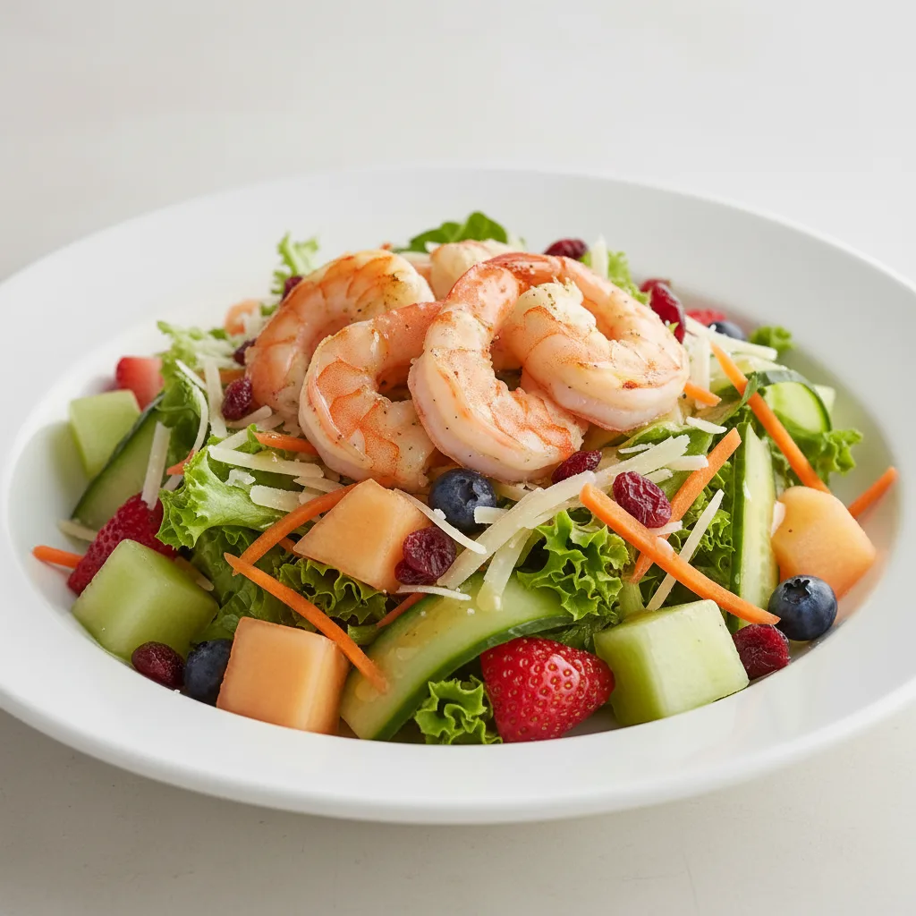 Seasonal Salad with Shrimp