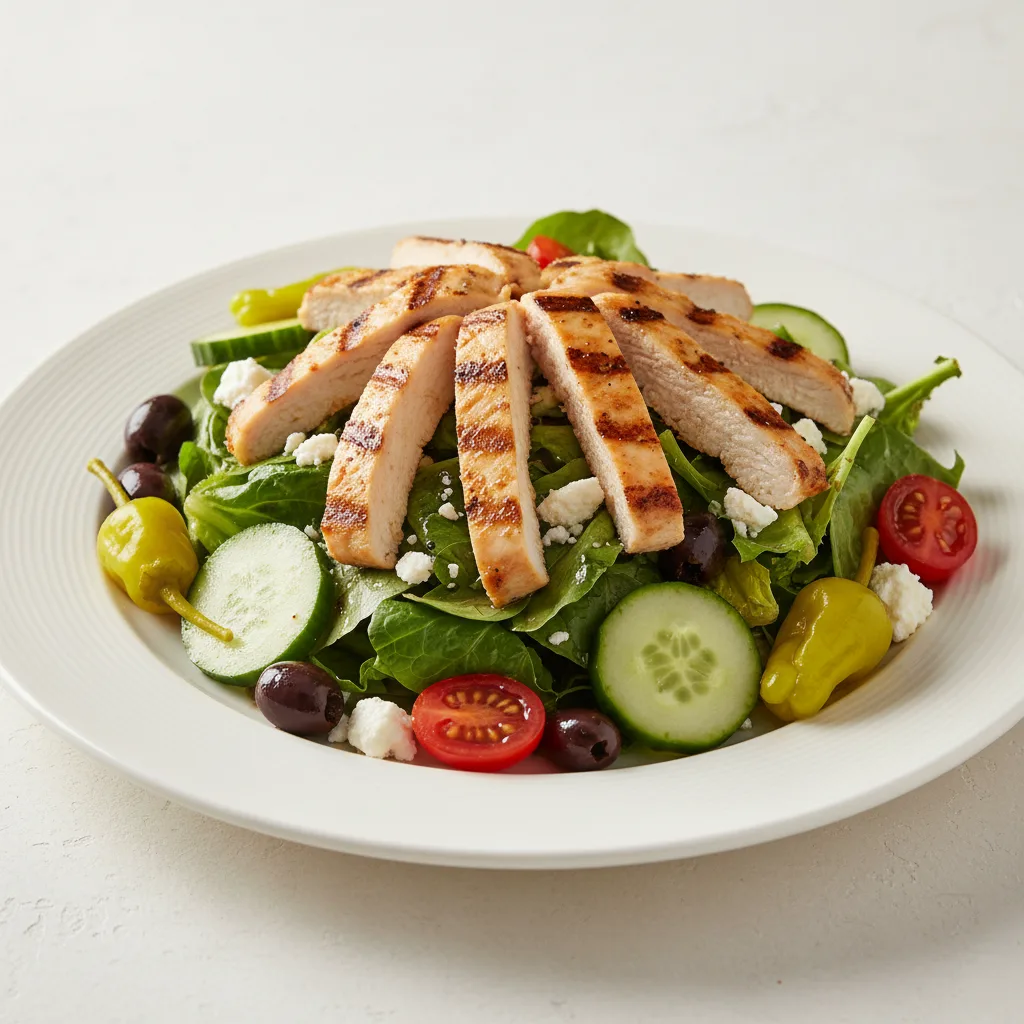 Mediterranean Salad with Chicken