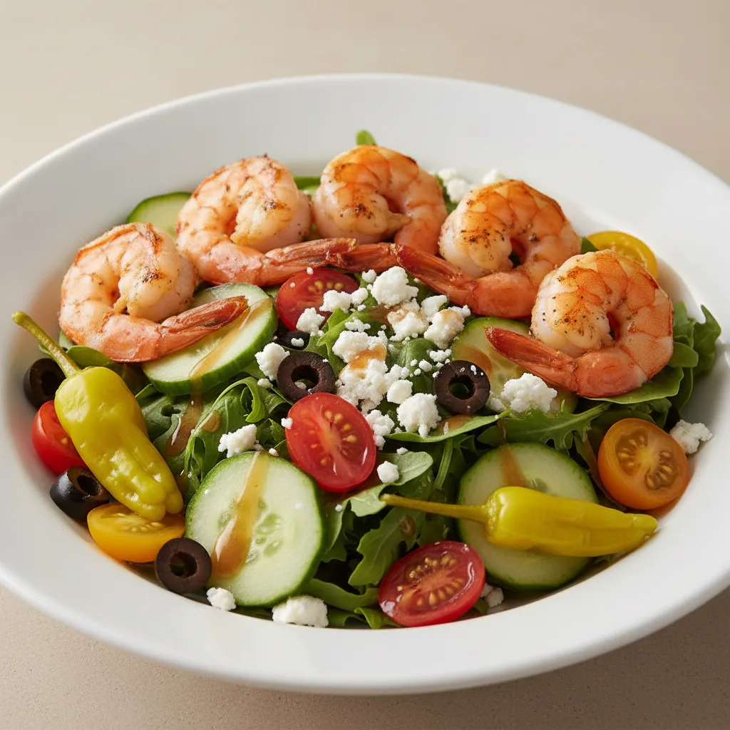Mediterranean Salad with Shrmp