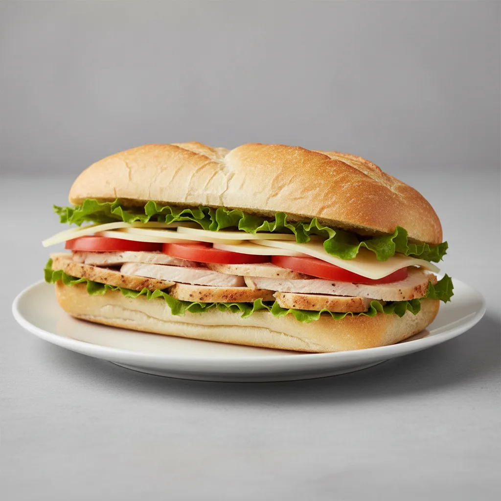 Chicken and Provolone Sub Sandwich