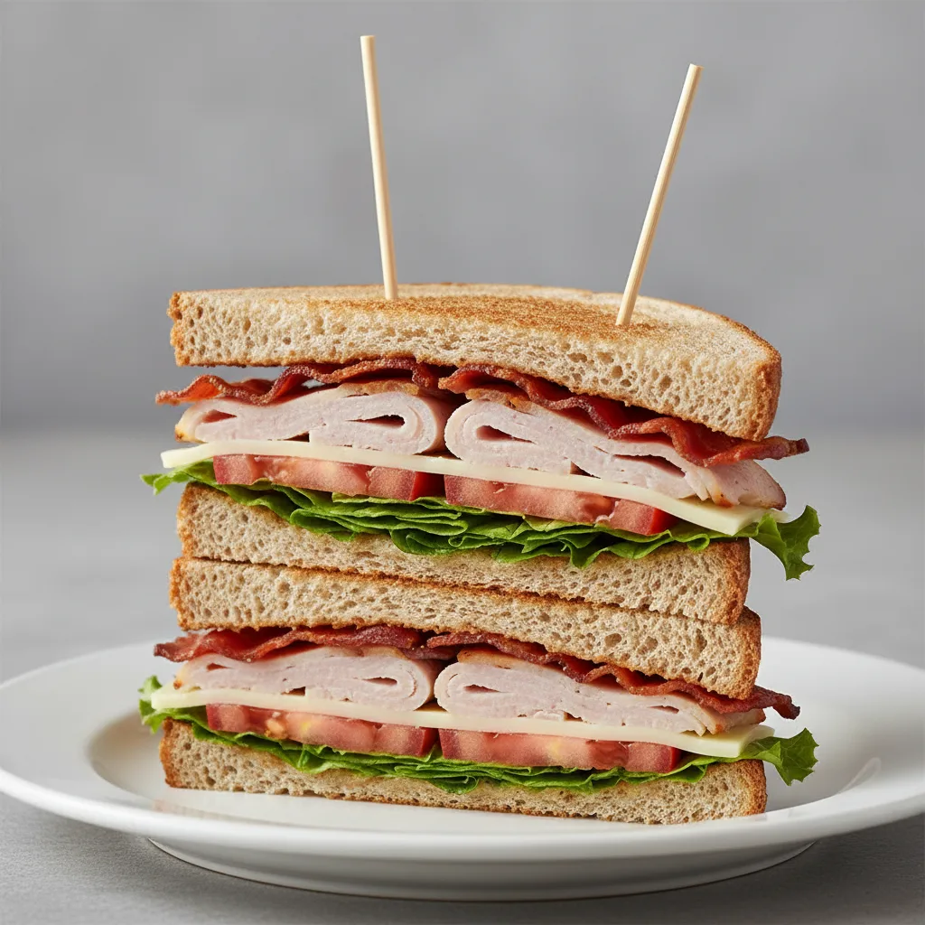Smoked Turkey Club Sandwich