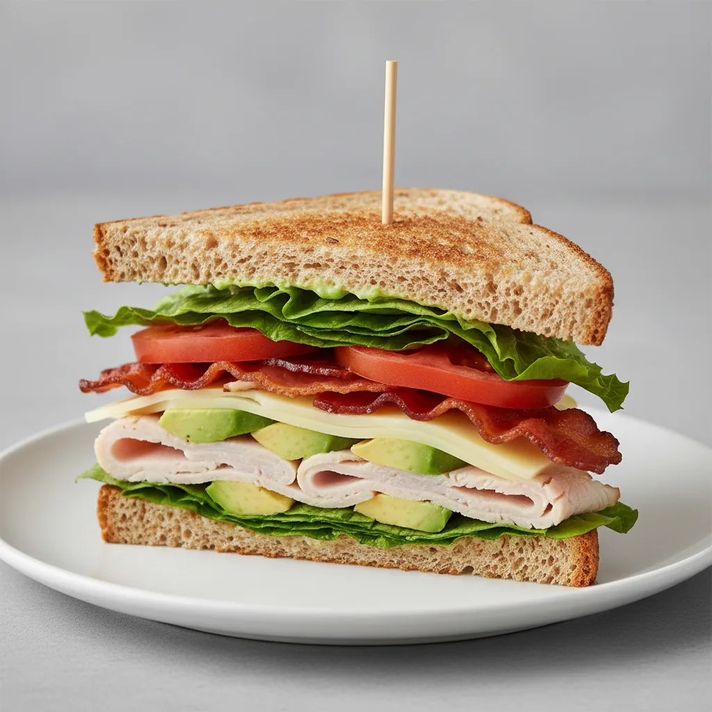 Turkey Avocado Club Sandwich