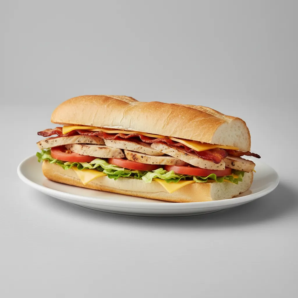 Chicken Hoagie Club Sandwich