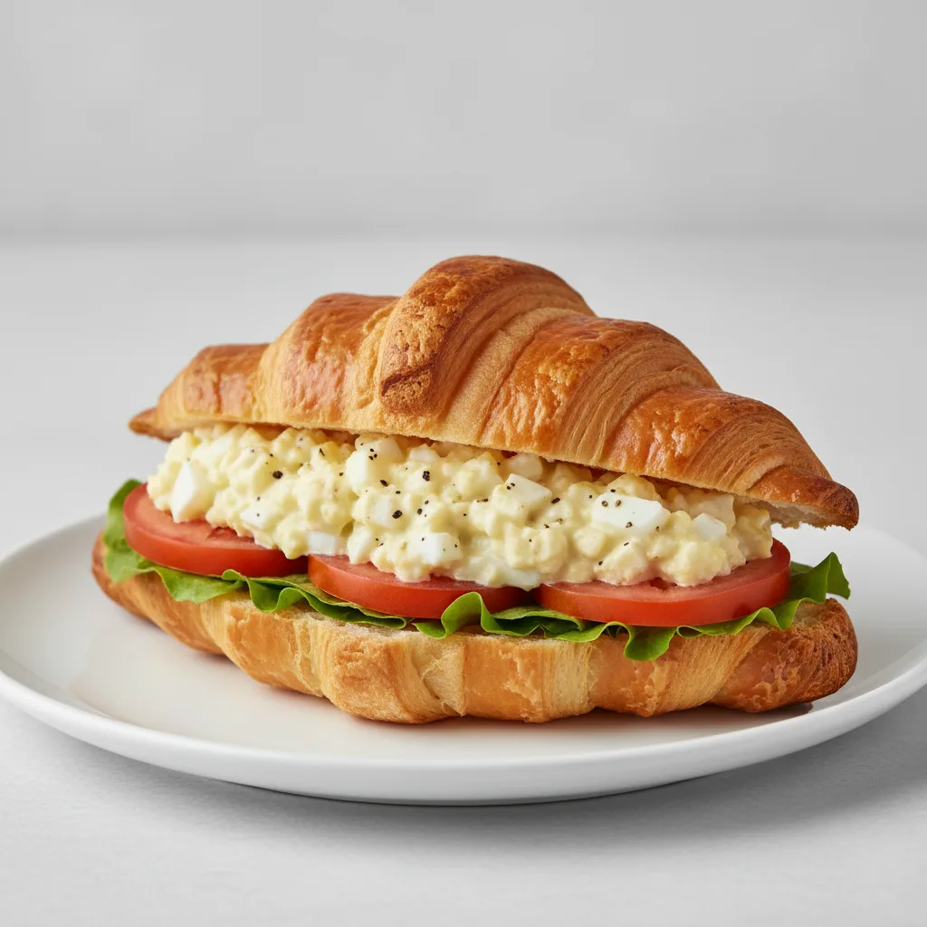 Egg Salad Croissant Sandwich