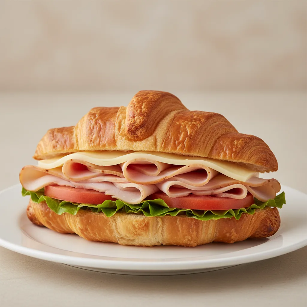 Turkey and Provolone Croissant Sandwich