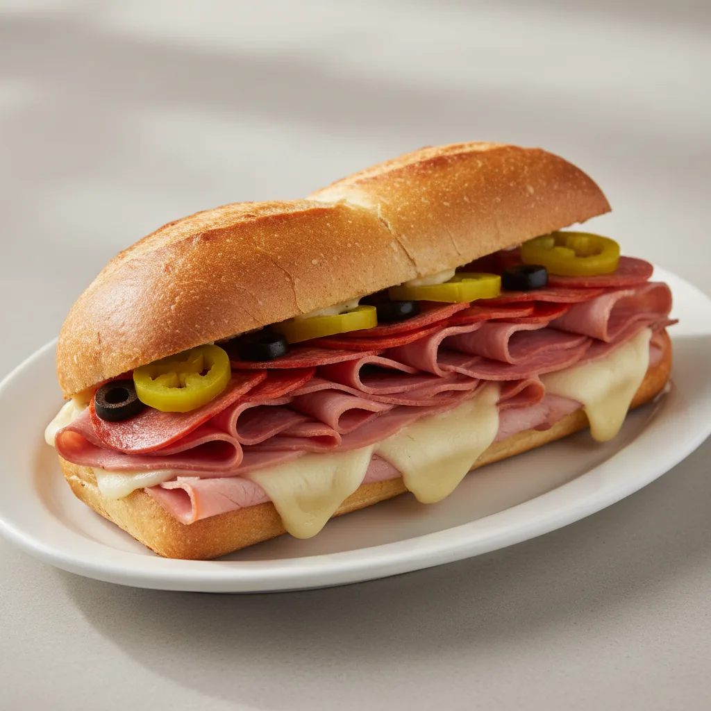 Italian Grilled Hoagie Sandwich