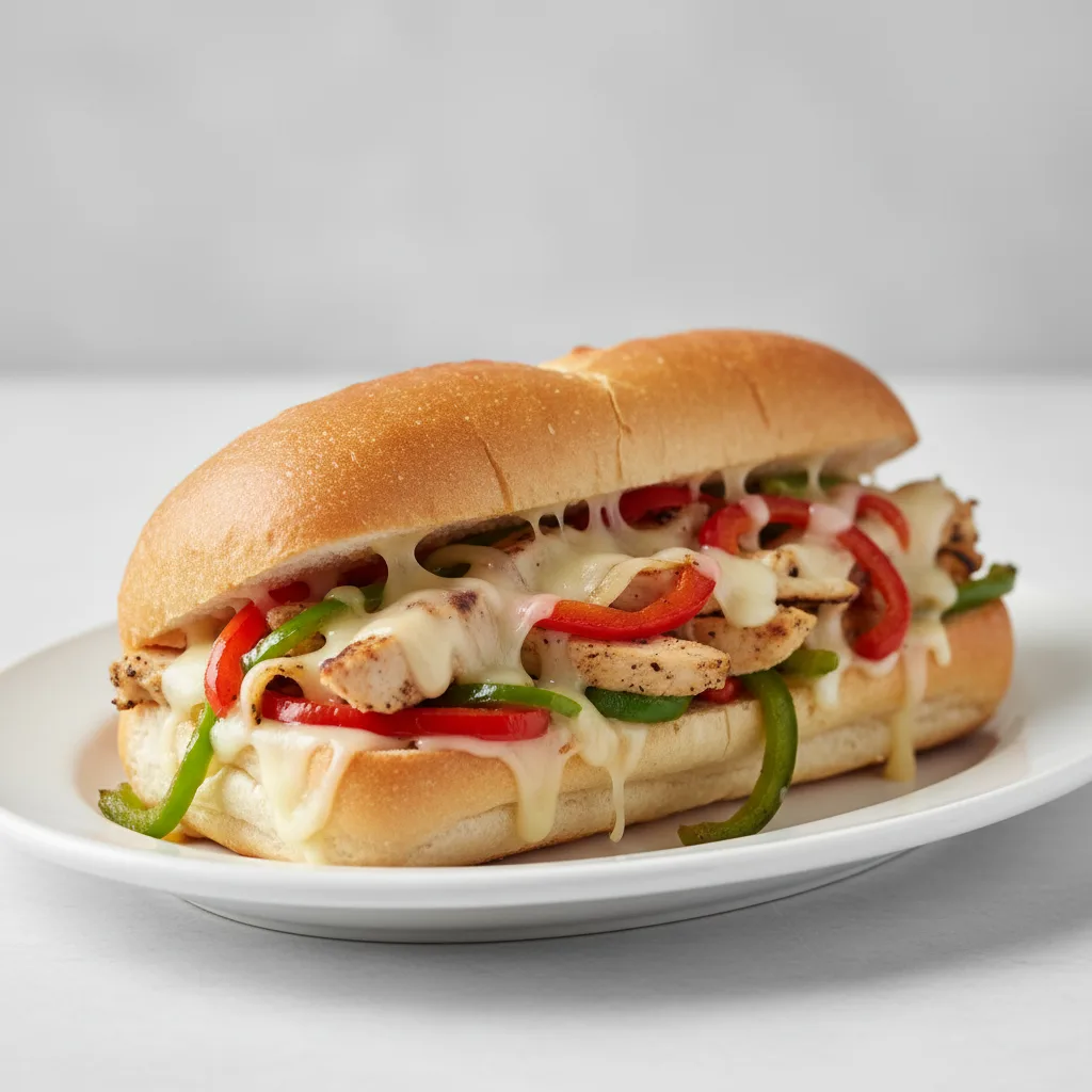 Chicken Philly Hoagie Sandwich